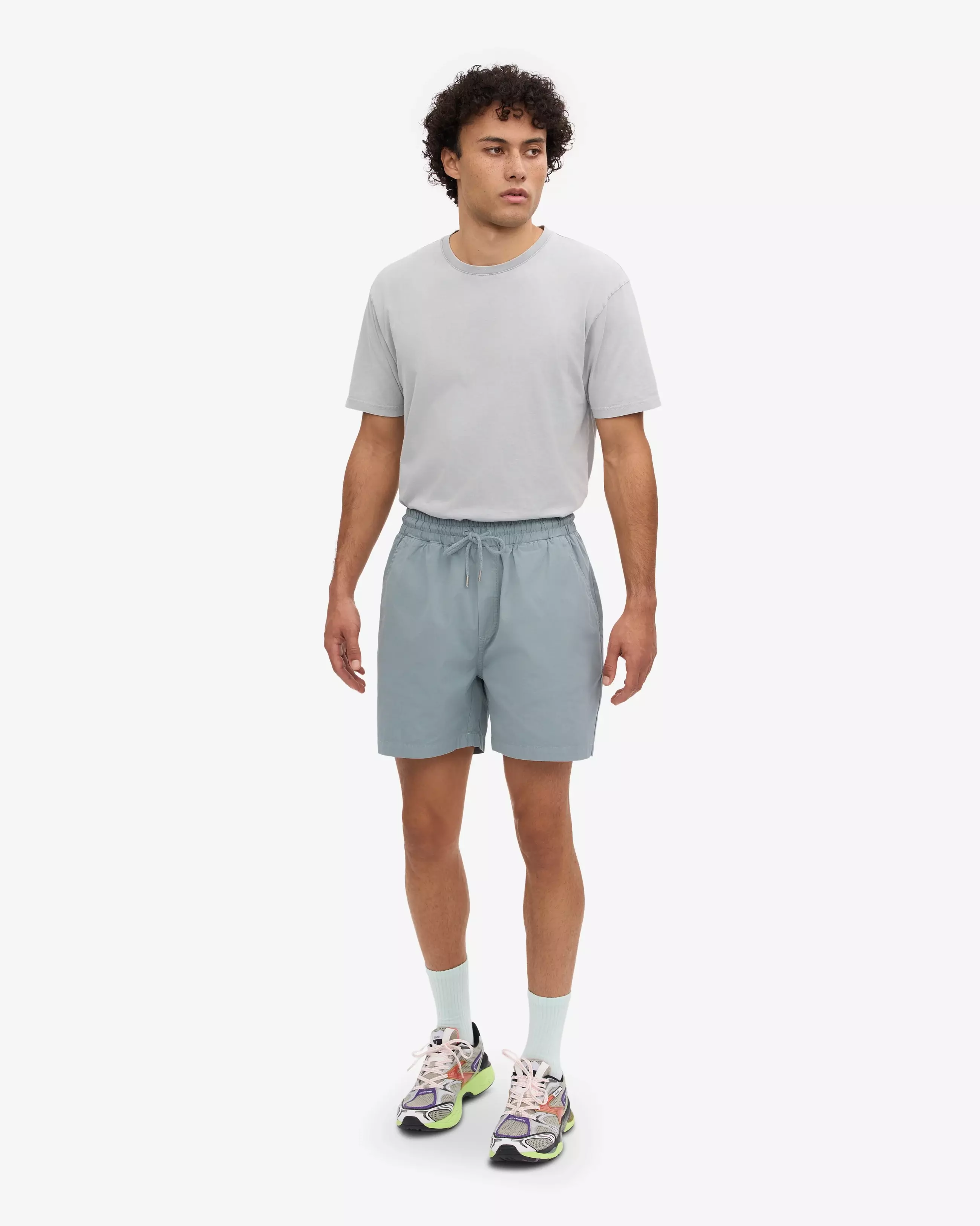 Colorful Standard Steel Blue Organic Twill Shorts Herren blau